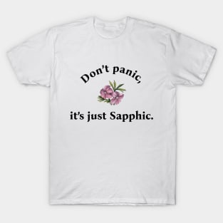 Don't panic it's just Sapphic T-Shirt
